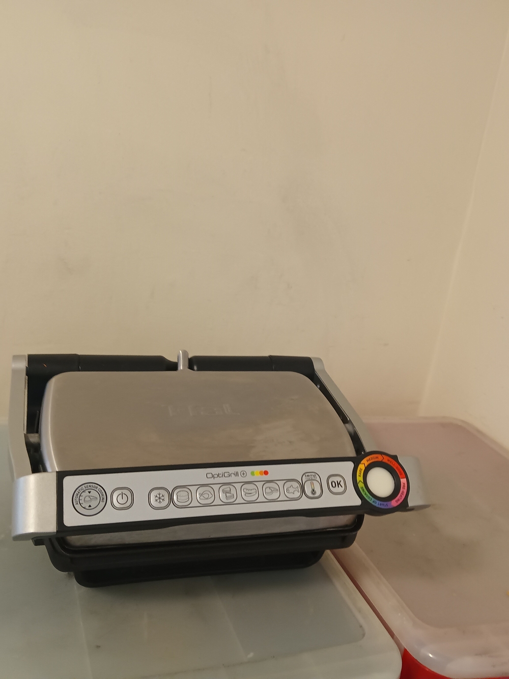 OptiGrill Stainless Steel Electric Grill in Silver